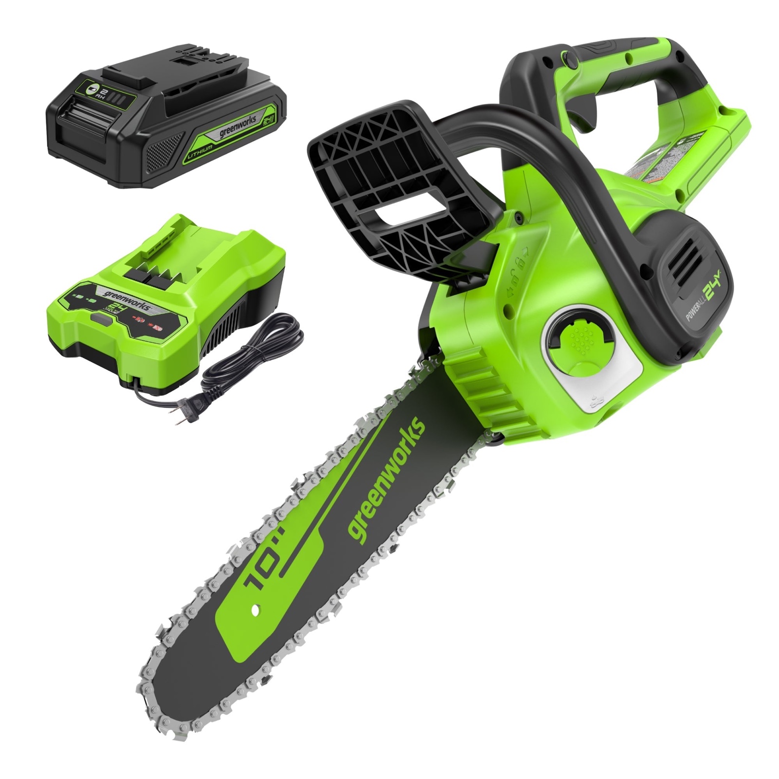 Greenworks 24V 10" Chainsaw Kit